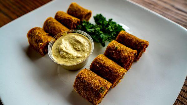 Organic Raw Vegan Pizza Rolls!