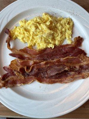 Heavenly Scrambled eggs & Bacon