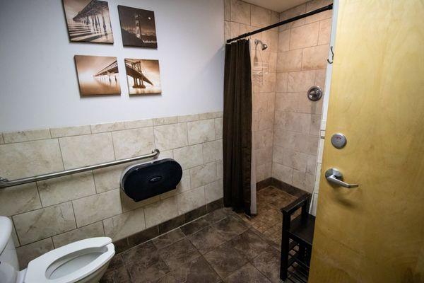 Private Restrooms & Changing Facilities - We have showers that you can use if you need to clean up before you leave.