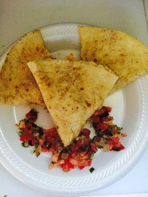 Quesadilla with Pico De Gallo