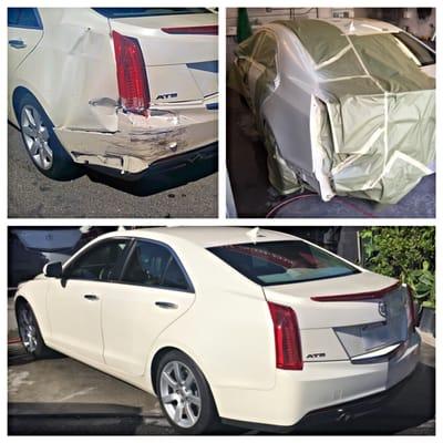 2014 Cadillac ATS - Heavy rear impact. repaired and detailed