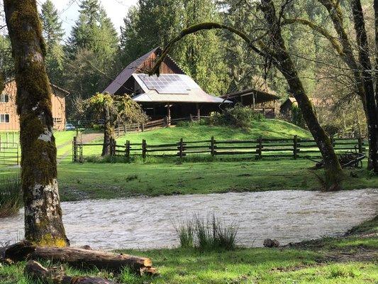 Barn and Honey Grove Creek