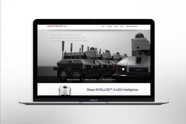 Website design and branding for Sharp's AI  Robotics division.