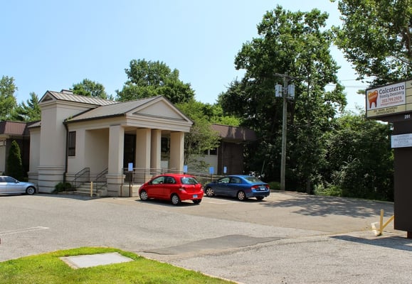 View of our office from South Lambert Rd. We are right off the Post Road in Orange.