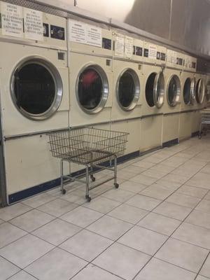 9 available dryers 1 of which is always broken...