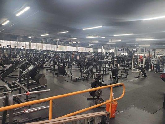 Overall view of the gym. It has a TON of equipment!