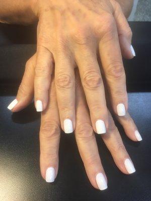 Summer white nails