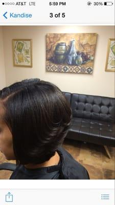 Bob cut with layers