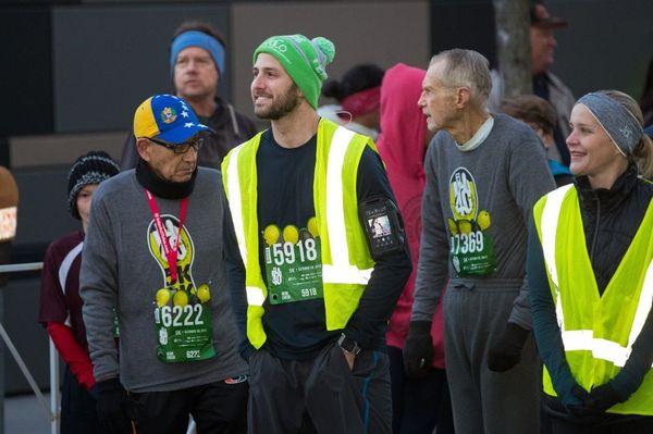 JoCo Recruiter at the Tulsa Run start line