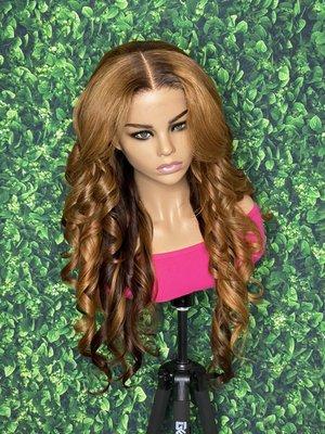 "Khloe" Custom made 24" lace closure wig