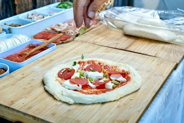 Pizza napoletana, cold ferment process on dough