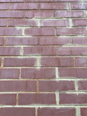 Chimney "repointing" caused cuts in my bricks and just looks really awful.