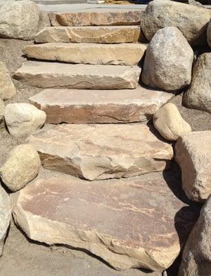 Custom Flagstone Steps