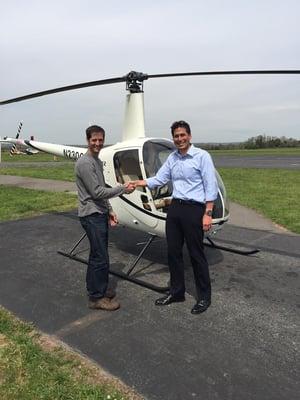 Congratulations to now an official Helicopter Pilot!