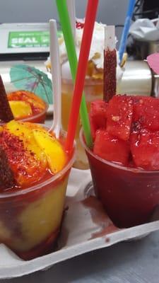 Dude..I had to go again...Mango and Watermelon Chamoy raspa...and mango delight.