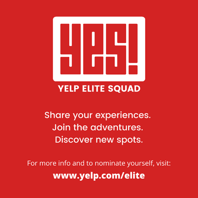 Want to join the Yelp Elite Squad? Check out yelp.com/elite FMI!