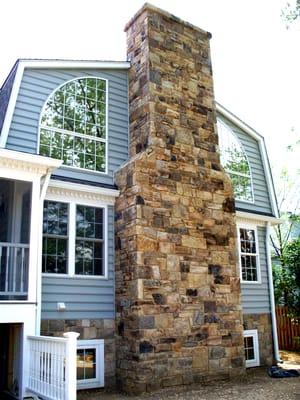 Stone chimney Leesburg VA