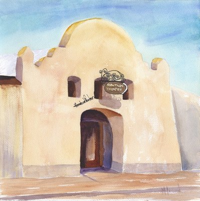 Original watercolor by Mayanna Howard. Donated to the MVFS by Edgar & Mary Lopez.