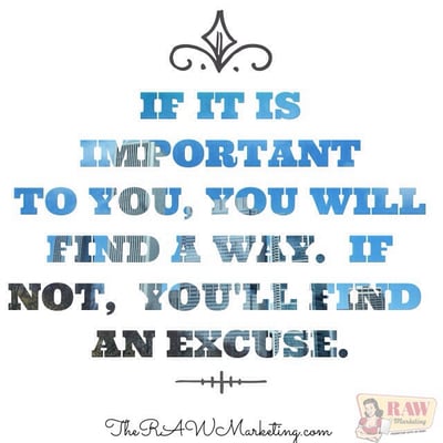 Are you making excuses for why your business is not growing or are you taking the right steps to correct it?