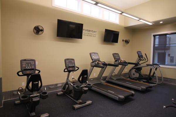 Cardio machines in Fitness Center.