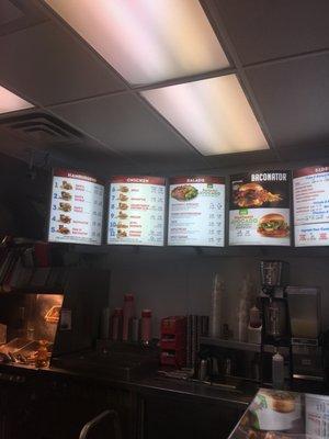 Menu inside