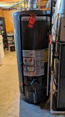 New hot water heater.