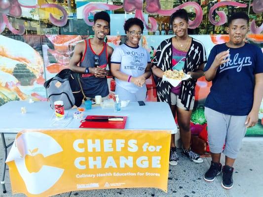 CHEFS for Change internship program. CHEFS stands for Culinary Health Education For Stores. My son and his fellow internees