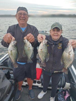 Nice black crappies or as we call em here in FL "specks"