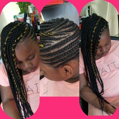 Cornrow braids