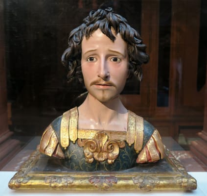 Pedro de Mena; Saint Acisclus; circa 1680; polychromed and gilded wood