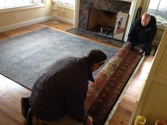 Artistic Associates will trim your rug pad.