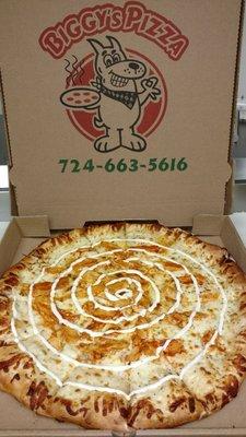 Buffalo chicken pizza