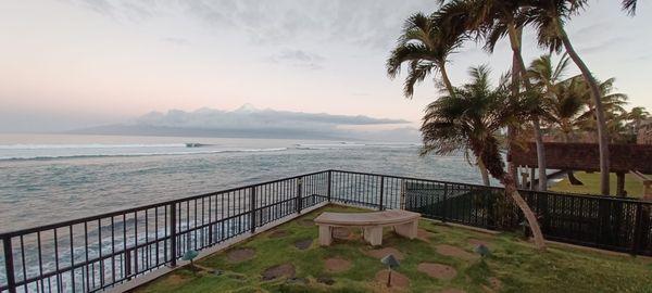 beach seating area