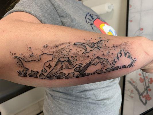 Dinosaur tattoo