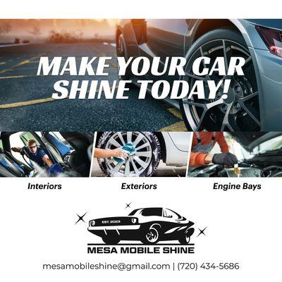 Book your mobile detail today!