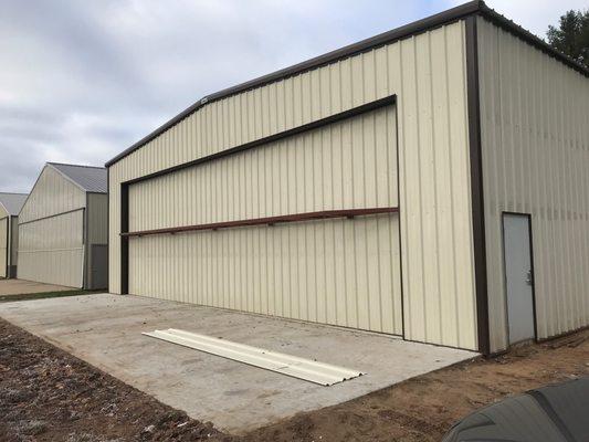 55x55x18 steel aircraft hangar