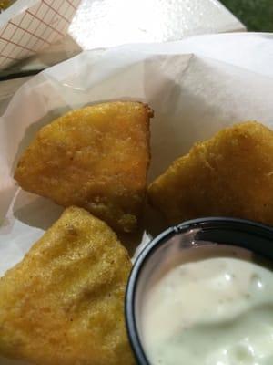 Deep fried mac-n-cheese