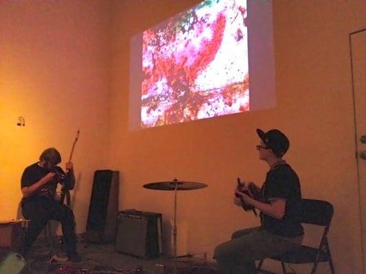 Algae & Tentacles play live music to film