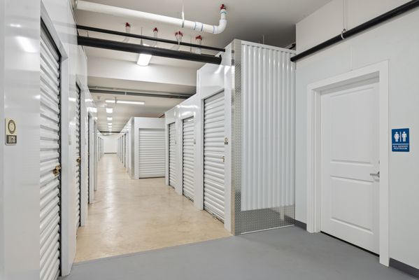 indoor, heated storage units, bathroom