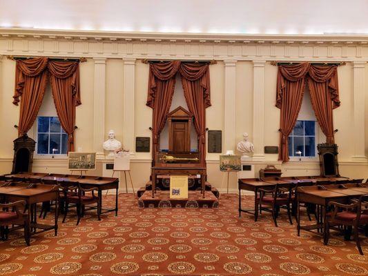 Ceremonial Room with Mace at Virginia State Capitol