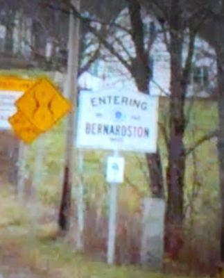 Entering Bernardston from Guilford, VT.