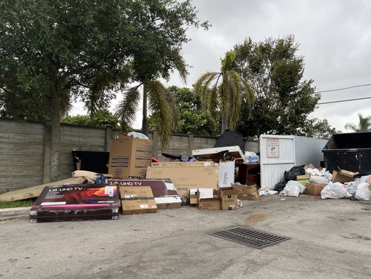 Why would anyone want to live in a neighborhood that leaves there trash in the street