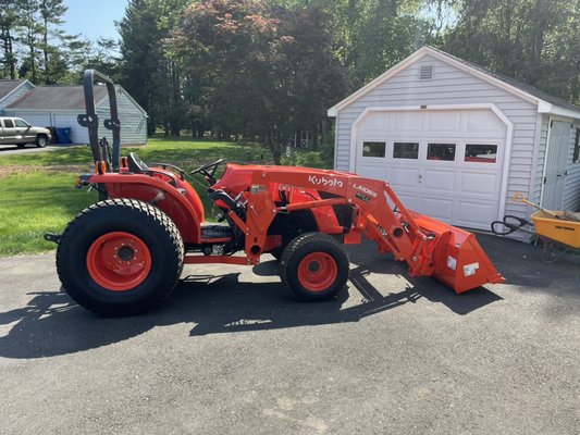 Our new toy. Log grapple and stump grinder attachment coming