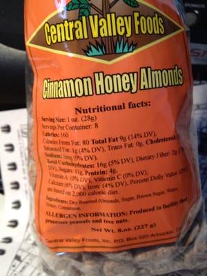 Cinnamon honey - not cinnamon and sugar!