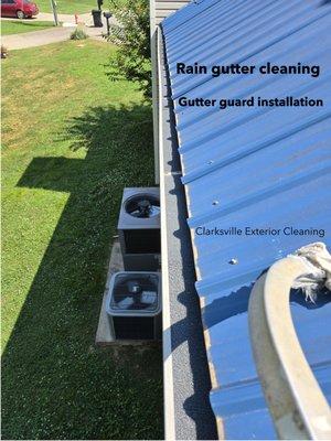 Rain gutter cleaning service in Clarksville, TN.  We believe you deserve it done properly and thoroughly every time, Guaranteed. Call Today!