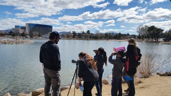 Introducing students to citizen science at the Virginia Lake