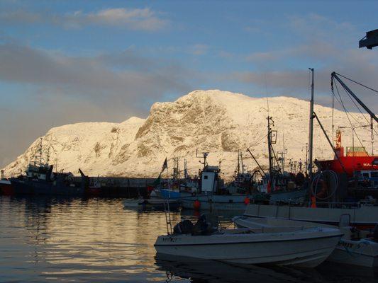 Fishing Harbor at Sisimiut Greenland