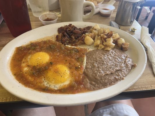 HUEVOS RANCHEROS! Delicious. The best!