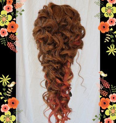 Curly updo come through!

*Created on fine, med length hair.