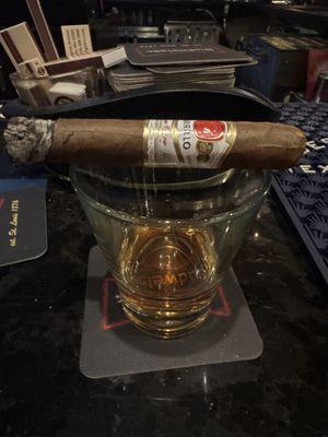 Whiskey and cigar